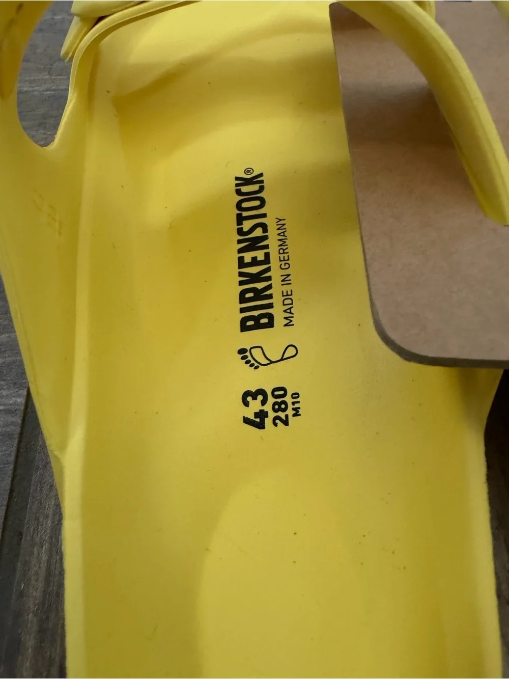Birkenstock Arizona EVA Bright Yellow size Men’s 10